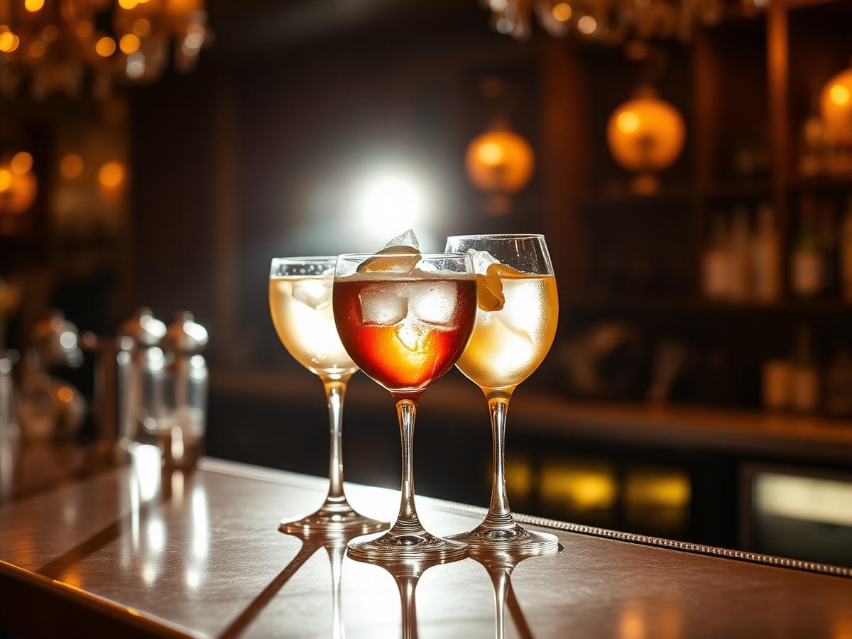 Drinks at the bar